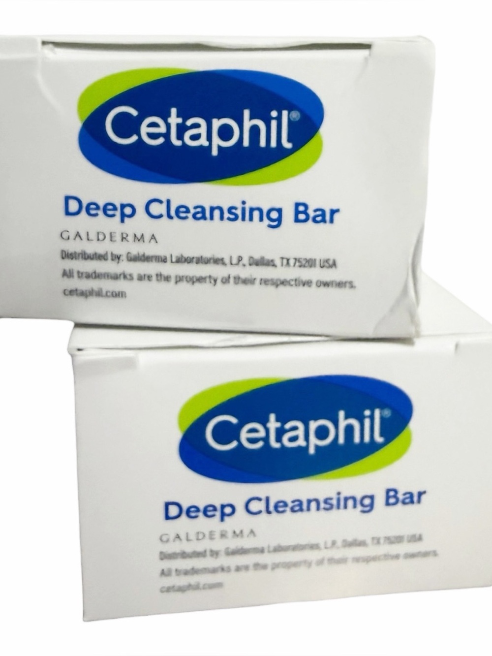 {2 Pack} CETAPHIL Deep Cleansing Bar Body & Face Soap ~ Full Size ~ New / Sealed